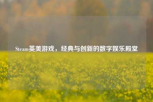 Steam英美游戏，经典与创新的数字娱乐殿堂