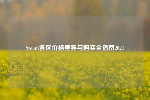 Steam各区价格差异与购买全指南2021