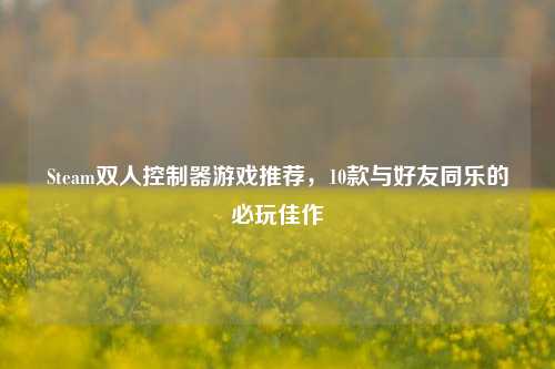 Steam双人控制器游戏推荐，10款与好友同乐的必玩佳作