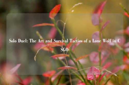 Solo Duel: The Art and Survival Tactics of a Lone Wolf in CSGO