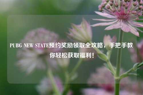 PUBG NEW STATE预约奖励领取全攻略，手把手教你轻松获取福利！