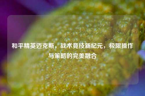 和平精英迈克斯，战术竞技新纪元，极限操作与策略的完美融合