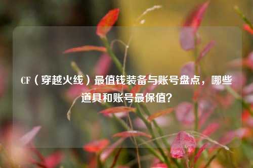 CF（穿越火线）最值钱装备与账号盘点，哪些道具和账号最保值？