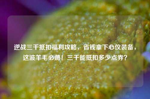 逆战三千抵扣福利攻略,省钱拿下心仪装备,这波羊毛必薅!三千能抵扣多少点券?