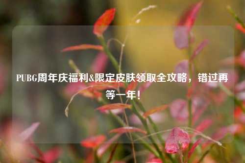 PUBG周年庆福利&限定皮肤领取全攻略,错过再等一年!