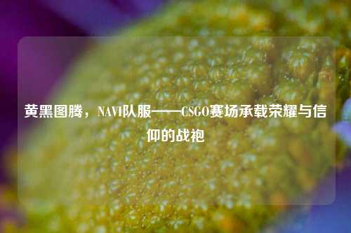 黄黑图腾,NAVI队服——CSGO赛场承载荣耀与信仰的战袍