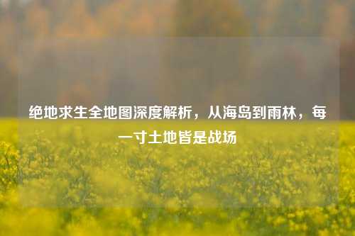 绝地求生全地图深度解析,从海岛到雨林,每一寸土地皆是战场