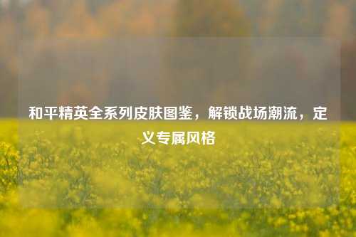 和平精英全系列皮肤图鉴,解锁战场潮流,定义专属风格