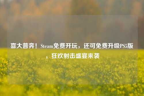 喜大普奔!Steam免费开玩,还可免费升级PS5版,狂欢射击盛宴来袭