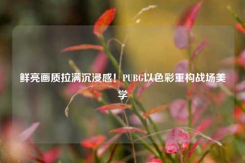 鲜亮画质拉满沉浸感!PUBG以色彩重构战场美学