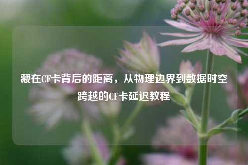 藏在CF卡背后的距离,从物理边界到数据时空跨越的CF卡延迟教程