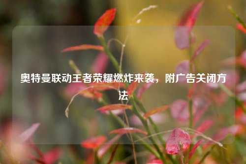 奥特曼联动王者荣耀燃炸来袭,附广告关闭