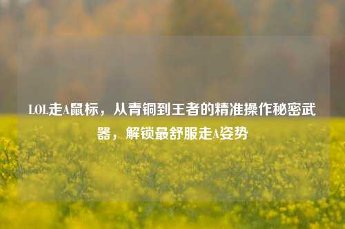 LOL走A鼠标,从青铜到王者的精准操作秘密武器,解锁最舒服走A姿势