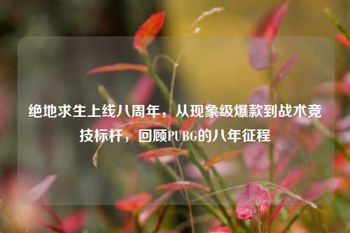绝地求生上线八周年,从现象级爆款到战术竞技标杆,回顾PUBG的八年征程