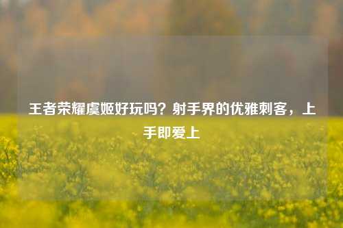 王者荣耀虞姬好玩吗?射手界的优雅刺客,上手即爱上