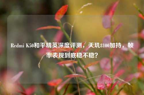 Redmi K50和平精英深度评测,天玑8100加持,帧率表现到底稳不稳?