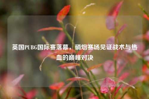 英国PUBG国际赛落幕,硝烟赛场见证战术与热血的巅峰对决
