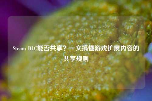 Steam DLC能否共享?一文搞懂游戏扩展内容的共享规则