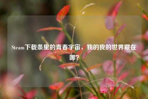 Steam下载条里的青春宇宙,我的我的世界藏在哪?