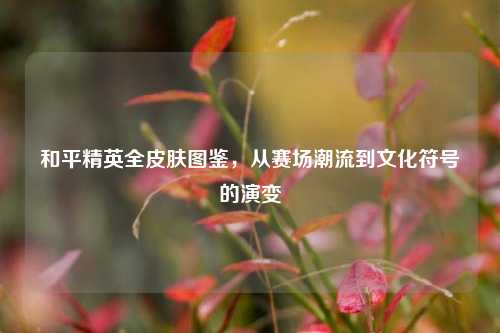 和平精英全皮肤图鉴,从赛场潮流到文化符号的演变