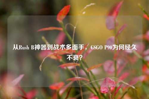 从Rush B神器到战术多面手,CSGO P90为何经久不衰?