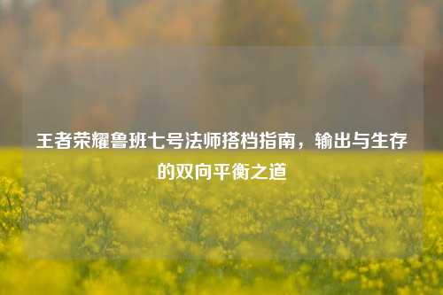 王者荣耀鲁班七号法师搭档指南,输出与生存的双向平衡之道