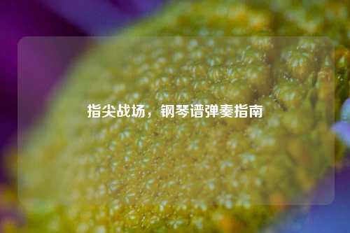 指尖战场,钢琴谱弹奏指南