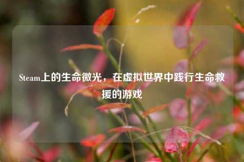 Steam上的生命微光,在虚拟世界中践行生命救援的游戏