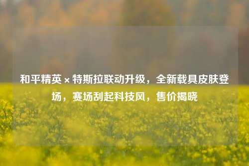 和平精英×特斯拉联动升级,全新载具皮肤登场,赛场刮起科技风,售价揭晓