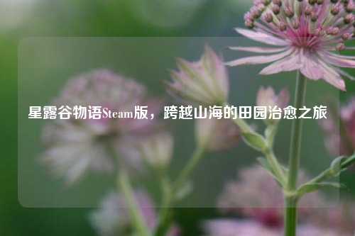 星露谷物语Steam版，跨越山海的田园治愈之旅