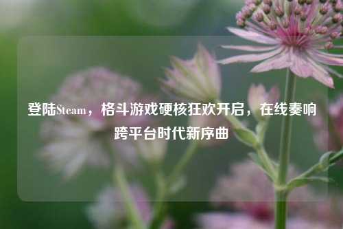 登陆Steam,格斗游戏硬核狂欢开启,在线奏响跨平台时代新序曲