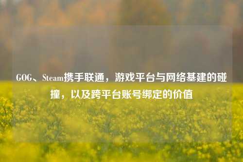 GOG、Steam携手联通,游戏平台与 基建的碰撞,以及跨平台账号绑定的价值