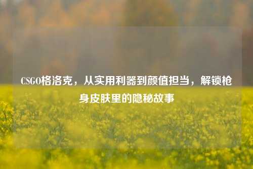 CSGO格洛克,从实用利器到颜值担当,解锁枪身皮肤里的隐秘故事