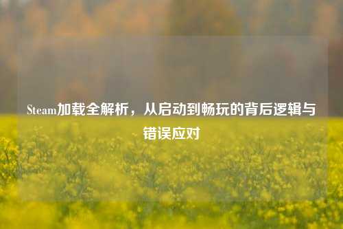 Steam加载全解析,从启动到畅玩的背后逻辑与错误应对
