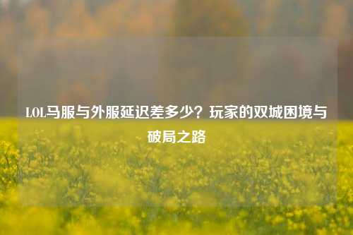 LOL马服与外服延迟差多少?玩家的双城困境与破局之路