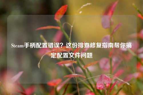 Steam手柄配置错误?这份排查修复指南帮你搞定配置文件问题