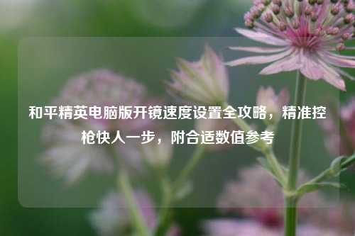 和平精英电脑版开镜速度设置全攻略,精准控枪快人一步,附合适数值参考