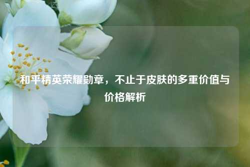 和平精英荣耀勋章,不止于皮肤的多重价值与价格解析