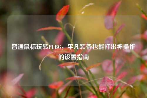 普通鼠标玩转PUBG,平凡装备也能打出神操作的设置指南