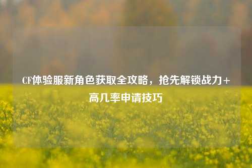 CF体验服新角色获取全攻略,抢先解锁战力+高几率申请技巧