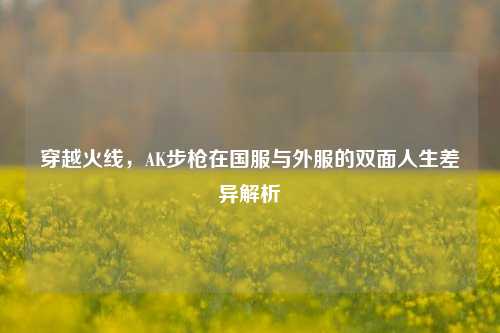 穿越火线,AK步枪在国服与外服的双面人生差异解析