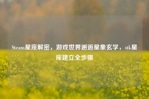 Steam星座解密,游戏世界邂逅星象玄学,stk星座建立全步骤